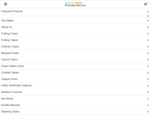 Tablet Screenshot of folding-chairs-folding-tables.com